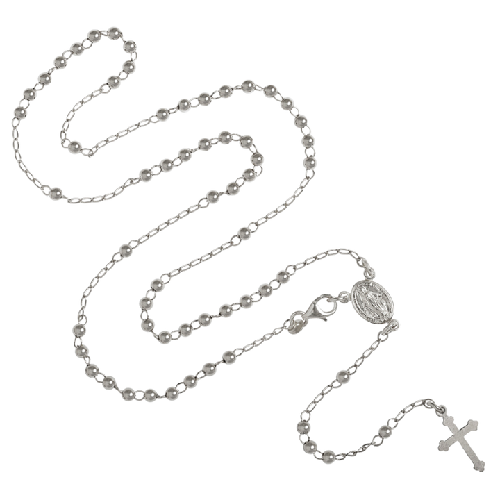 ROSARY NECKLACE - SILVER