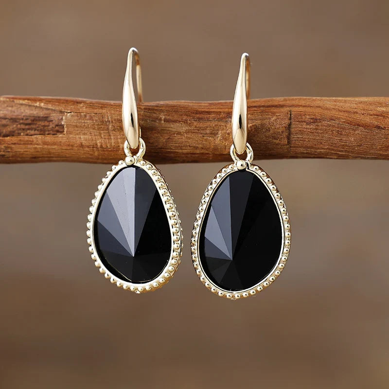"Symbol of Strength" Onyx Earrings