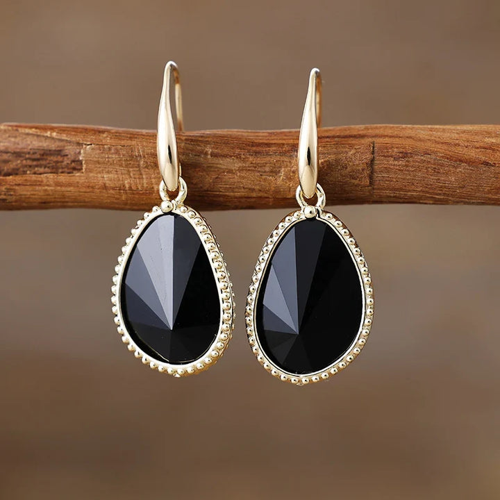 "Symbol of Strength" Onyx Earrings