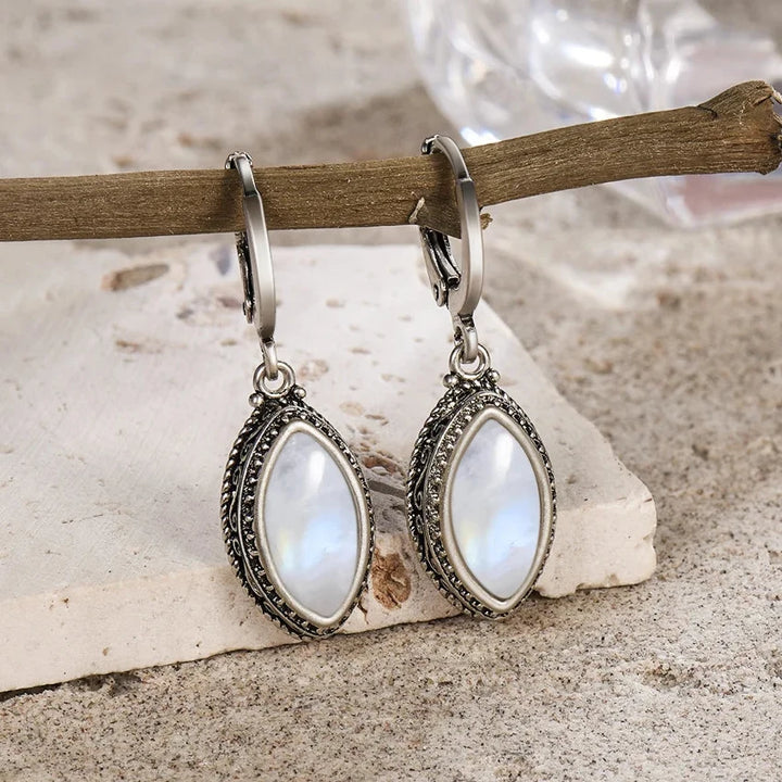 "Moonlight" Earrings in Moonstone