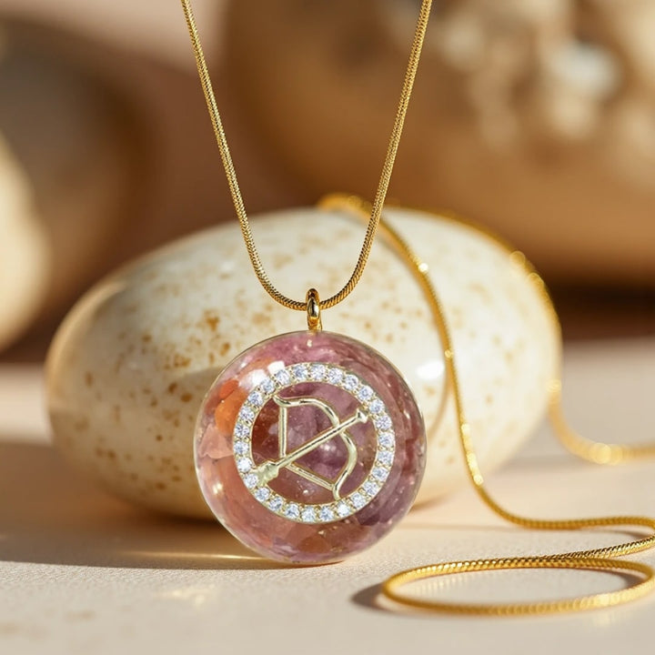 Orgonite Pendant "Astrological Sign" in Stone Chips