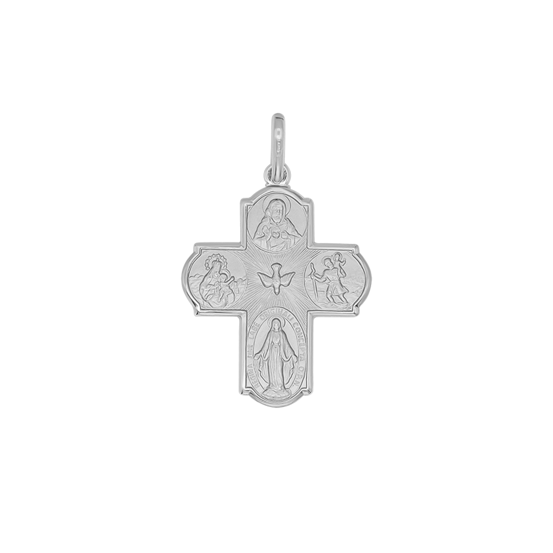 SCAPULAR - CROSS PENDANT - METAL
