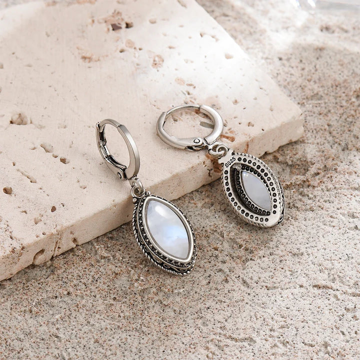 "Moonlight" Earrings in Moonstone