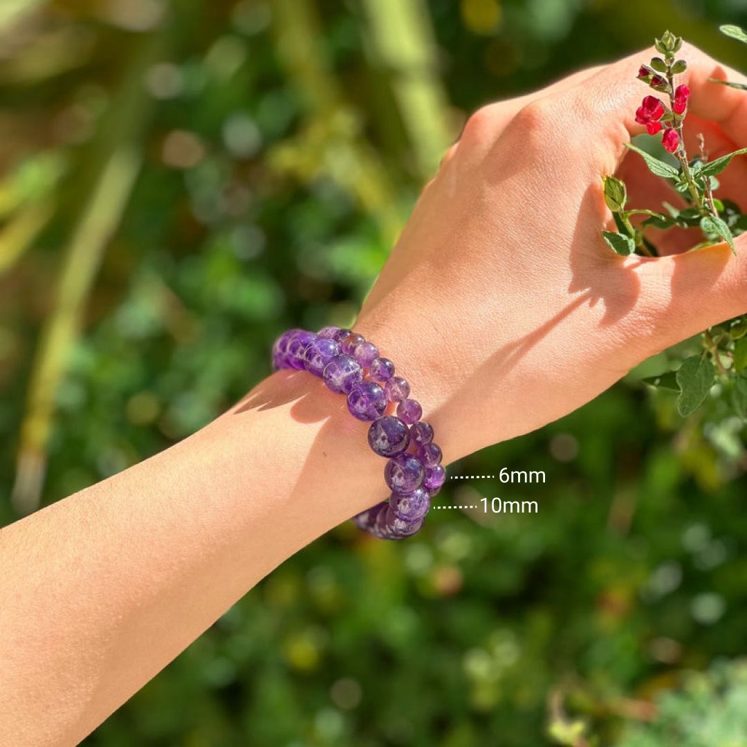 "Calming Symbol" Bracelet in Amethyst