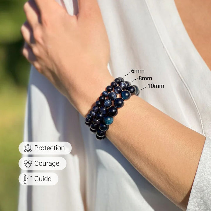 "Guardian Angel" Bracelet in Hawk's Eye