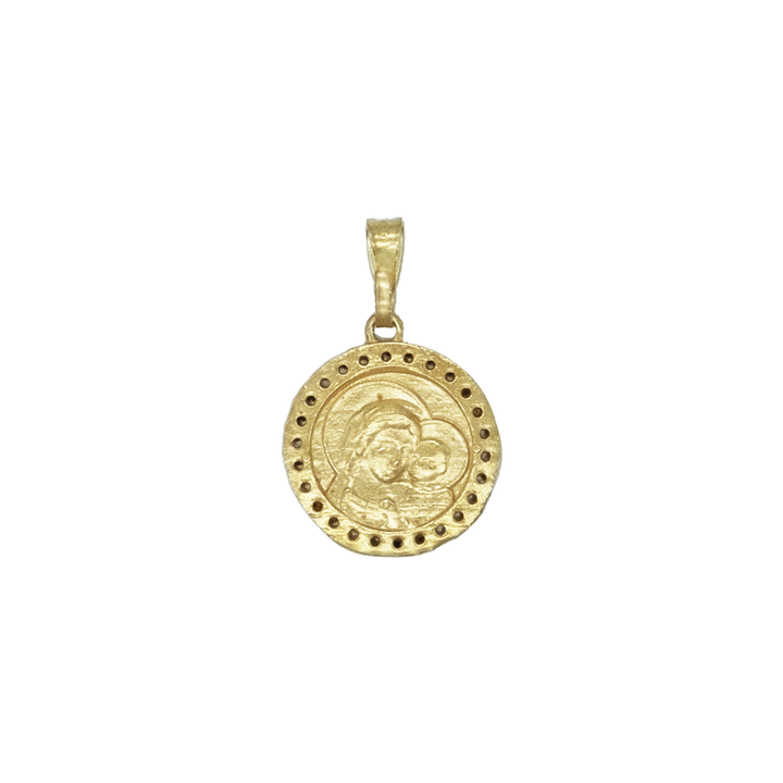 POPE LEO XIV - MEDAL - GOLD PLATED SILVER AND ZIRCONIA