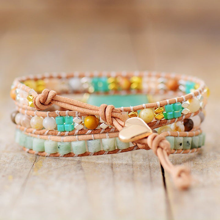 Bracelet Wrap "Gentleness of Amazonite"