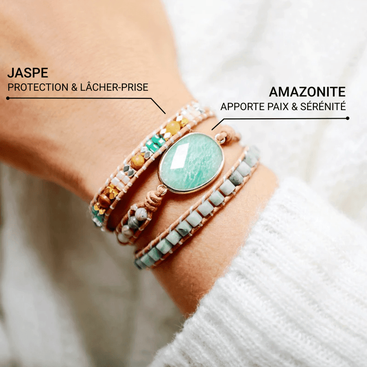Bracelet Wrap "Gentleness of Amazonite"