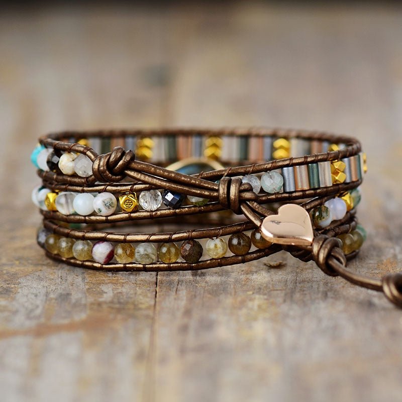 "Symbolic Protection" Labradorite Wrap Bracelet