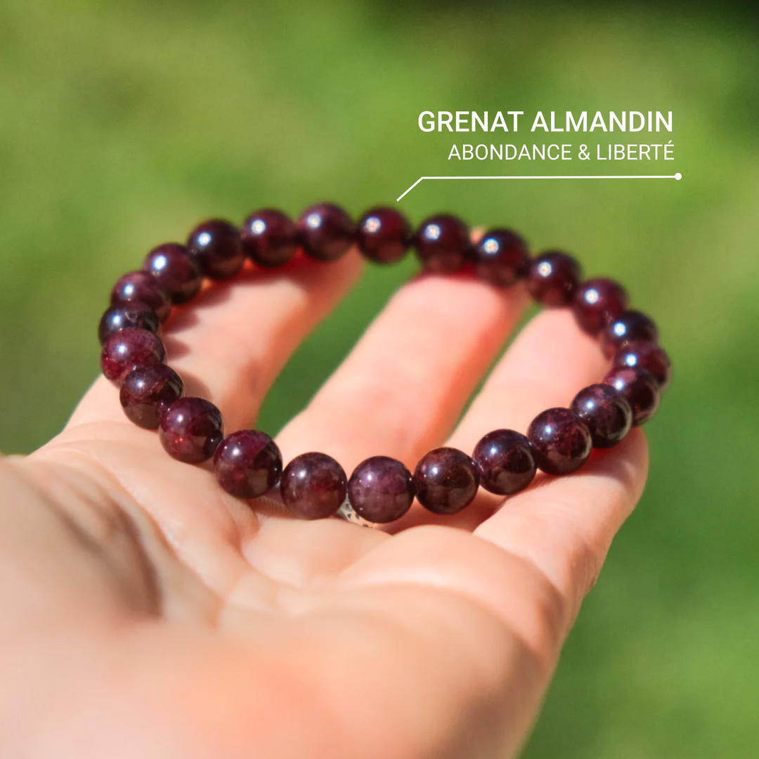 "Force de Vie" Bracelet in Almandine Garnet