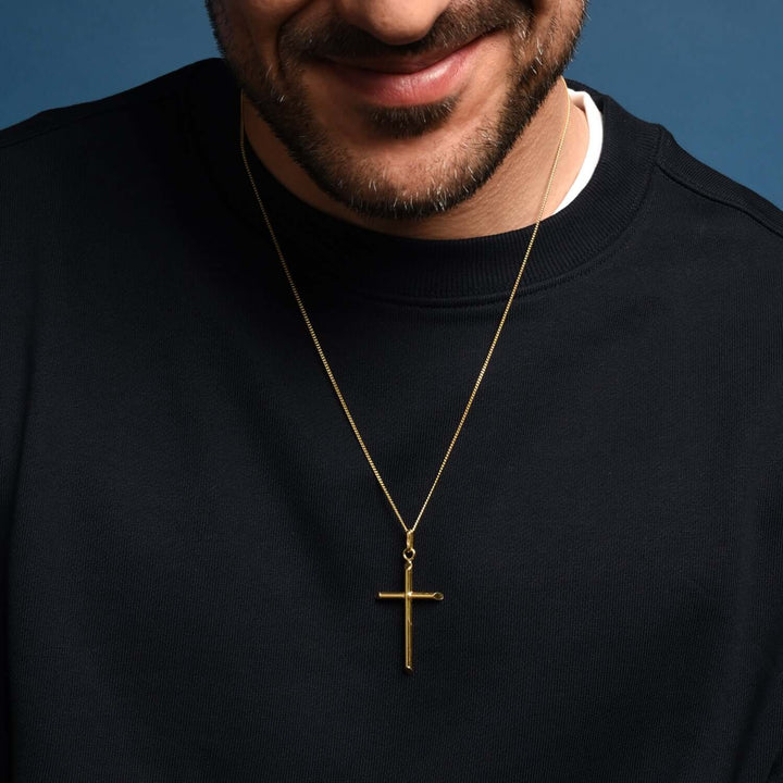CLASSIC CROSS PENDANT - VERMEIL SILVER