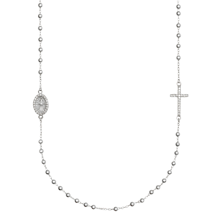 MIRACULOUS CROSS - NECKLACE - SILVER