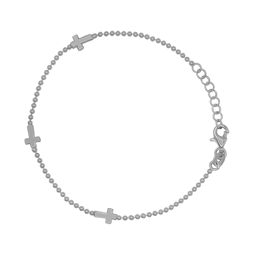 CROSS BRACELET - SILVER
