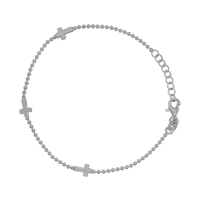 CROSS BRACELET - SILVER