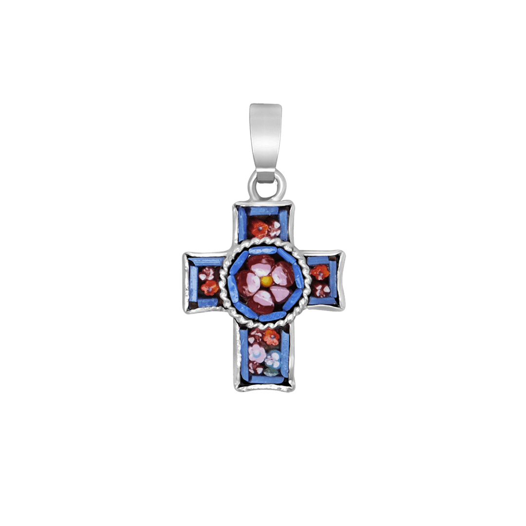 CROSS PENDANT - MICROMOSAIC JEWELRY - METAL