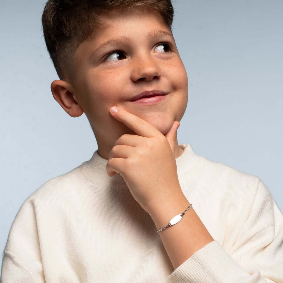 CUSTOMIZABLE BRACELET FOR CHILDREN - SILVER