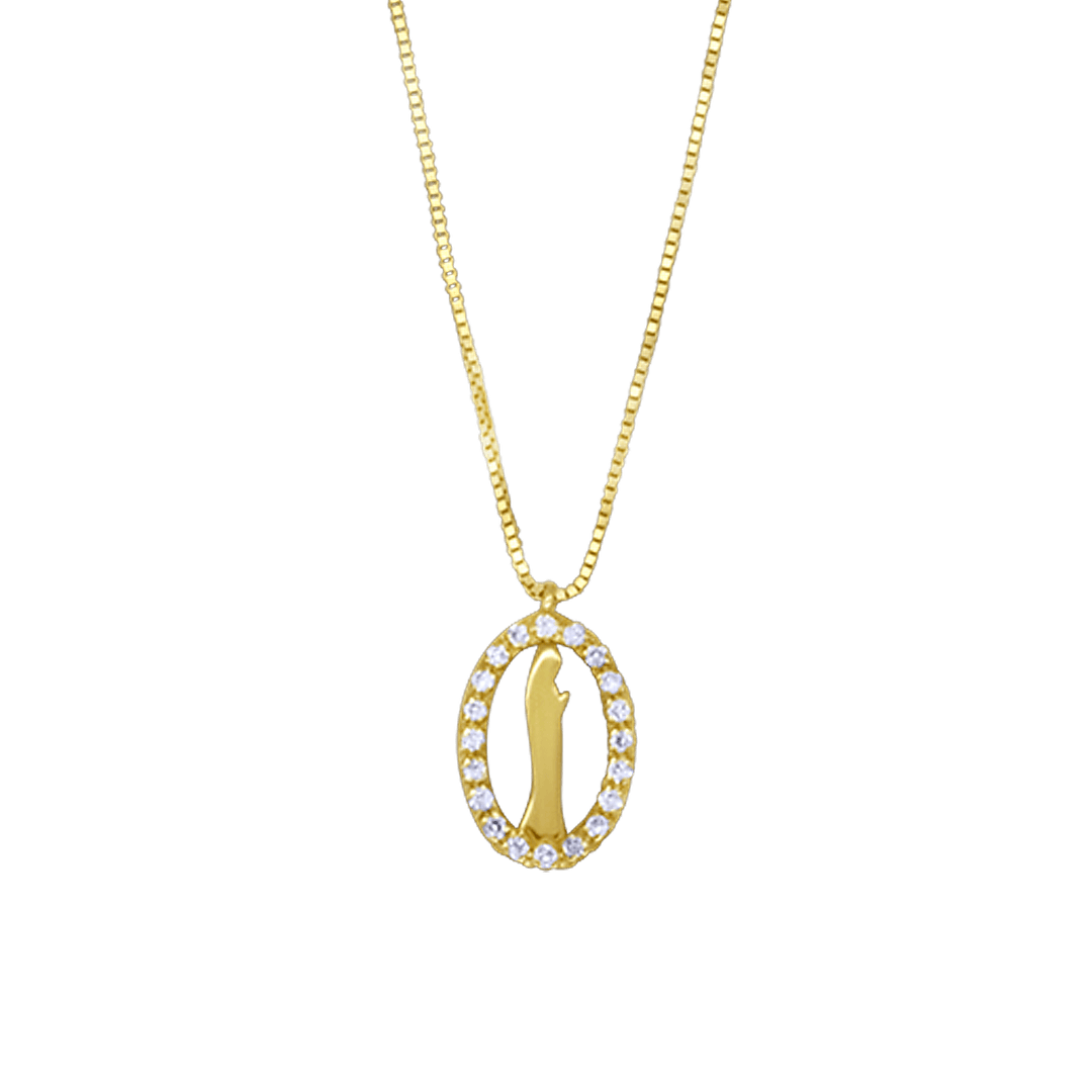 ST MARY NECKLACE - GOLD AND DIAMONDS