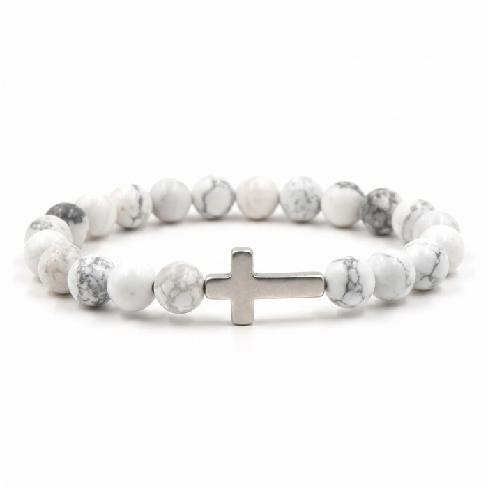 Cloud Cross Bracelet