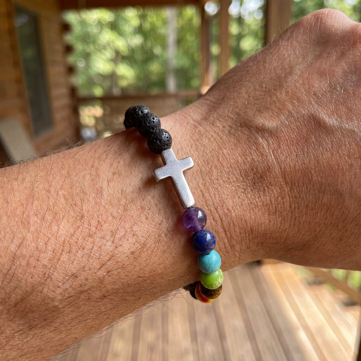 Free Today : Unity Black Cross Bracelet