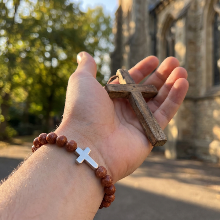 Free Today : Auburn Cross Bracelet