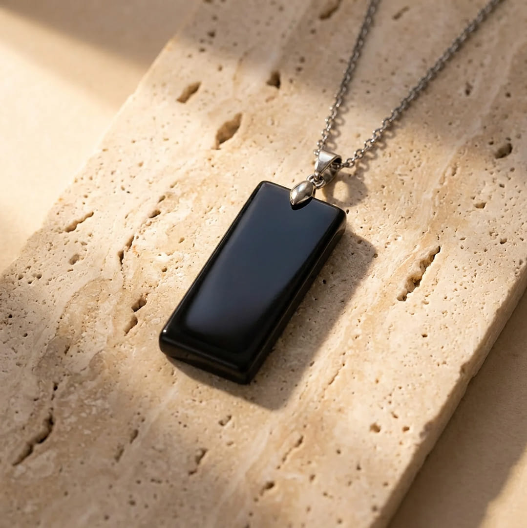 "Elegance & Power" Pendant in Tiger's Eye or Black Obsidian