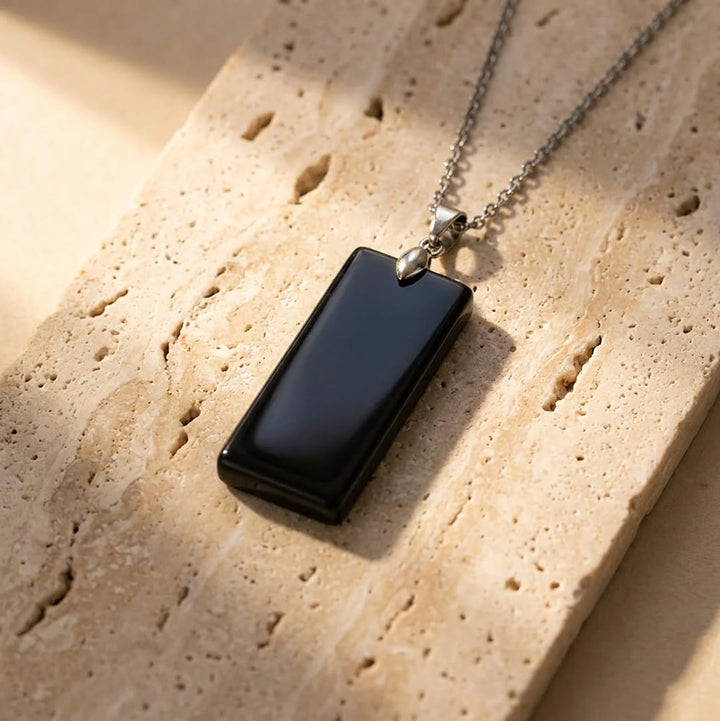 "Elegance & Power" Pendant in Tiger's Eye or Black Obsidian
