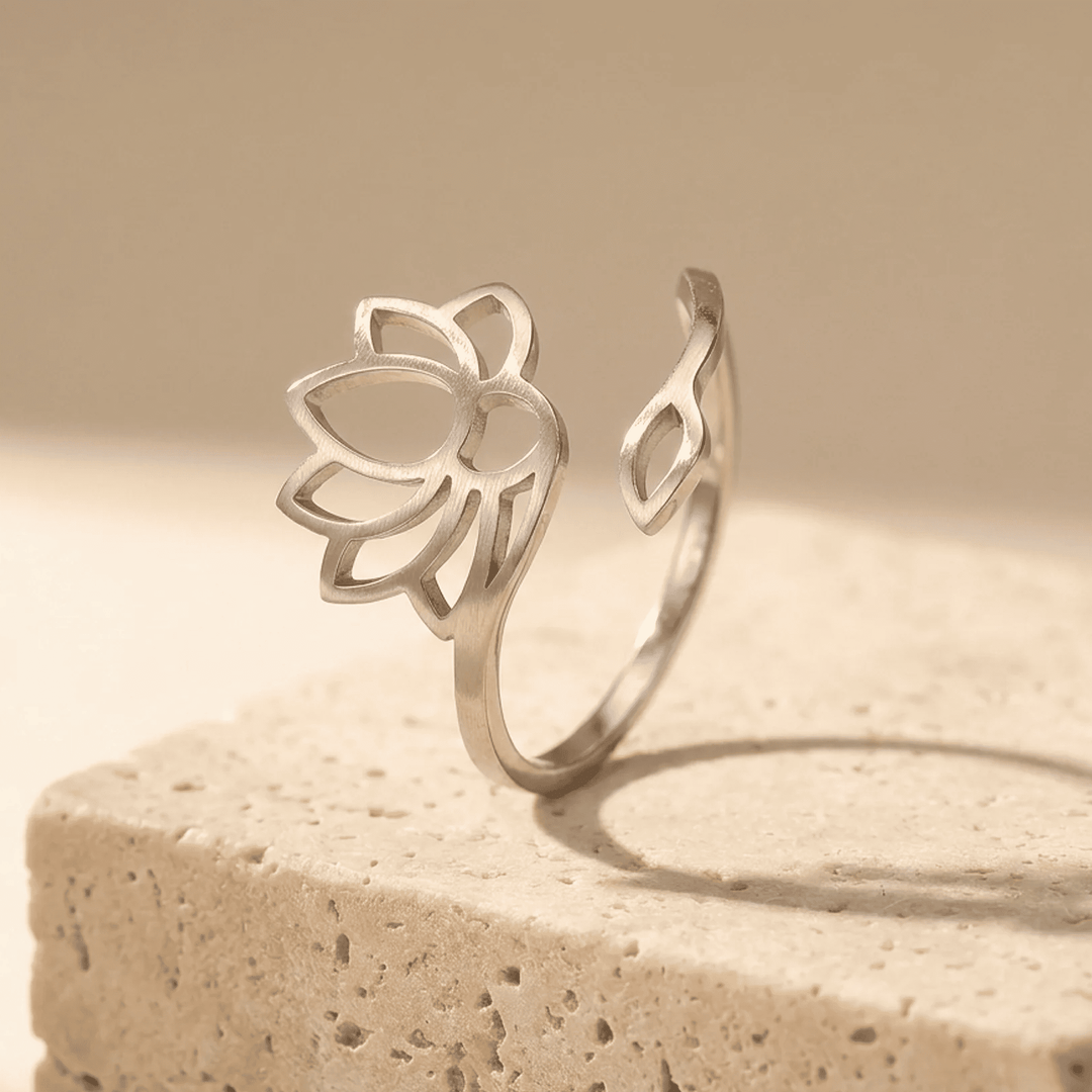 Adjustable Divine Lotus Ring