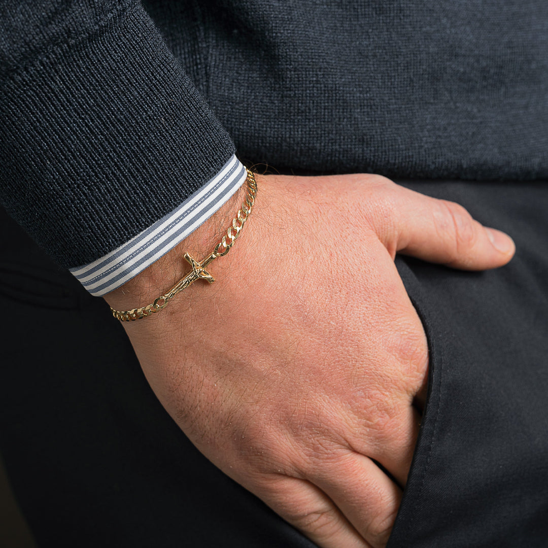 CROSS - BRACELET - VERMEIL SILVER