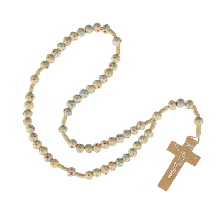KINDER ROSARY - NATURAL WOOD