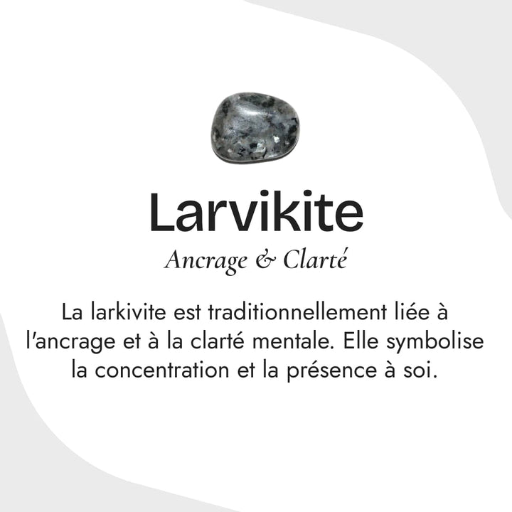 "Inner Strength" Bracelet in Larvikite