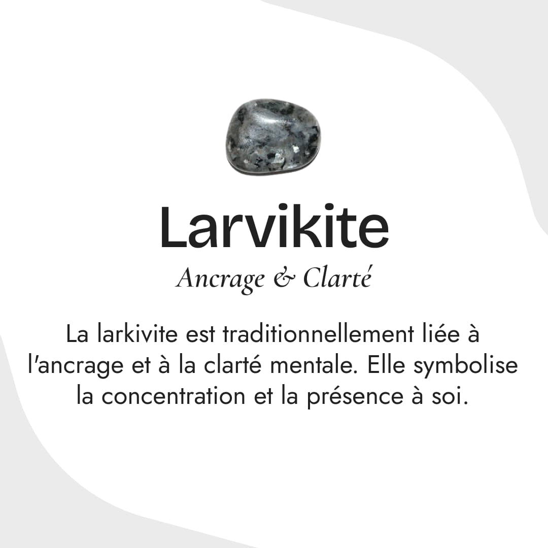 "Inner Strength" Bracelet in Larvikite