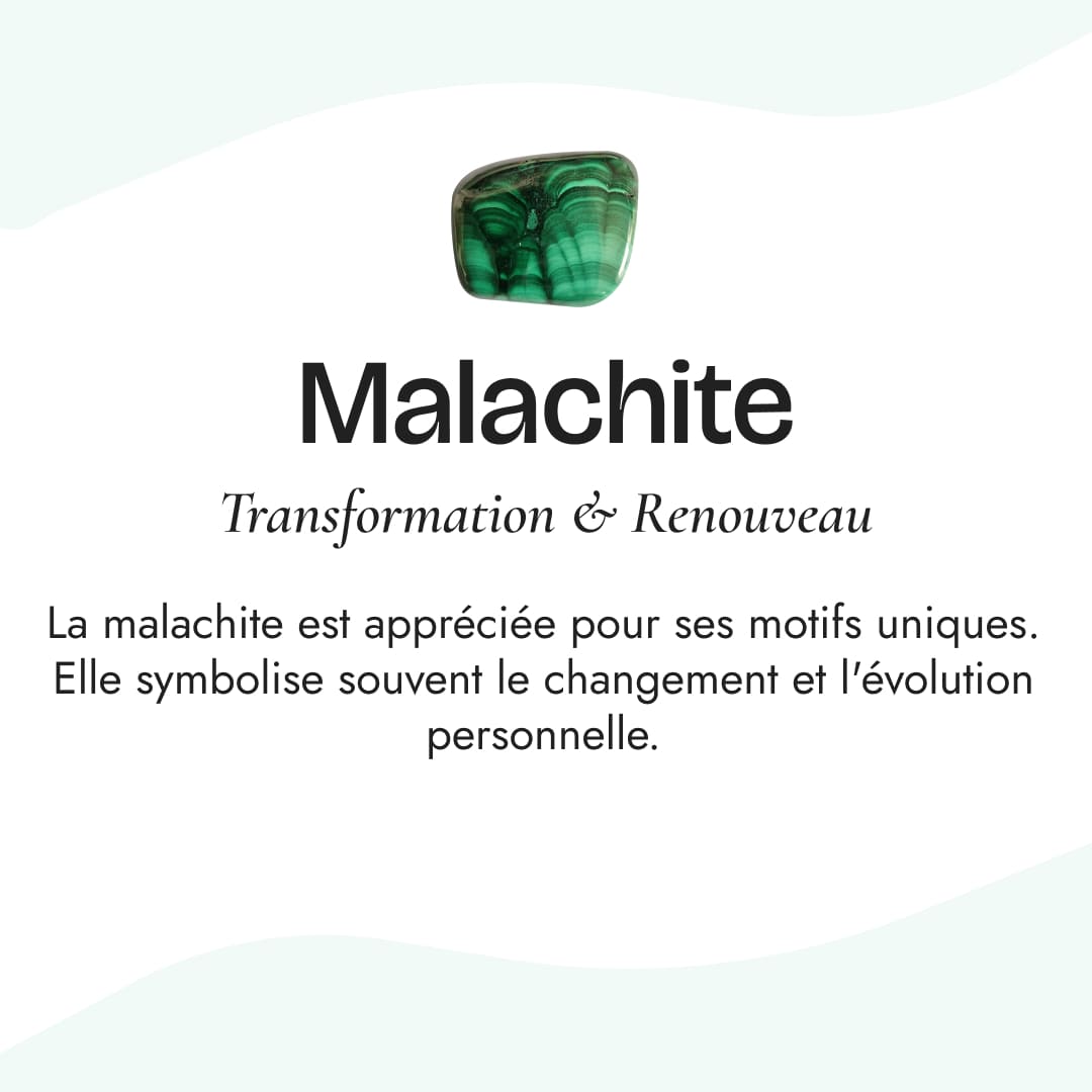 Adjustable Ring "Metamorphosis" in Malachite