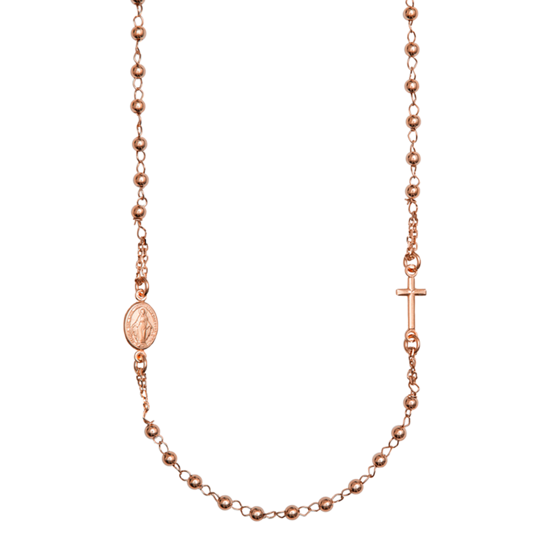 MIRACULOUS CROSS - NECKLACE - ROSE GOLD