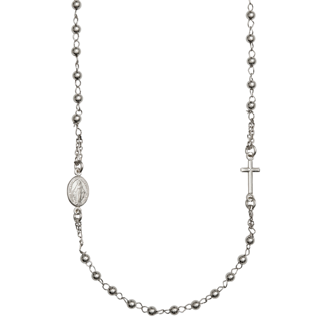 MIRACULOUS CROSS - NECKLACE - SILVER