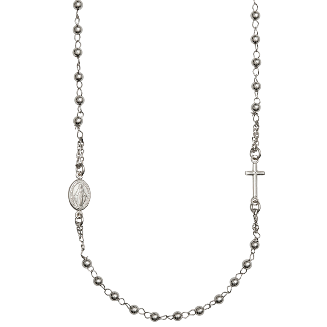 MIRACULOUS CROSS - NECKLACE - WHITE GOLD