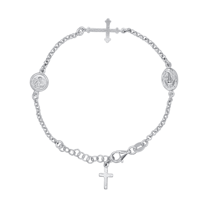 MIRACULOUS MEDAL IN ANGEL - BRACELET - SILVER