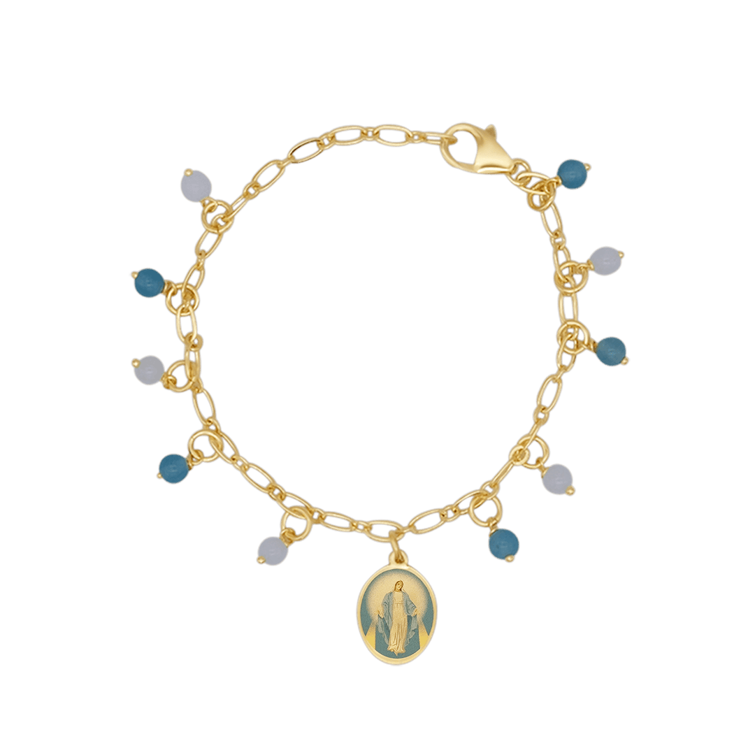 MIRACULOUS MEDAL - BEADED ARMBAND
