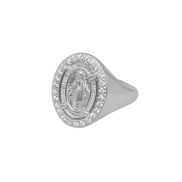 MIRACULOUS MEDAL - RING - SILVER