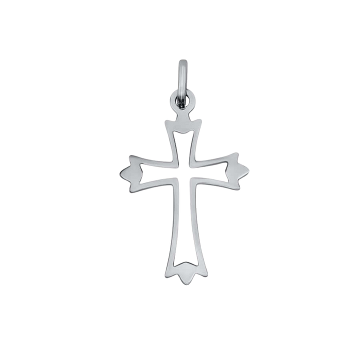 OPEN-WORK CROSS PENDANT - SILVER