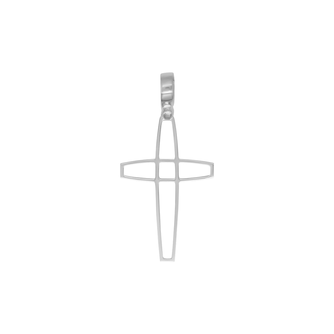 OPEN CROSS PENDANT - SILVER
