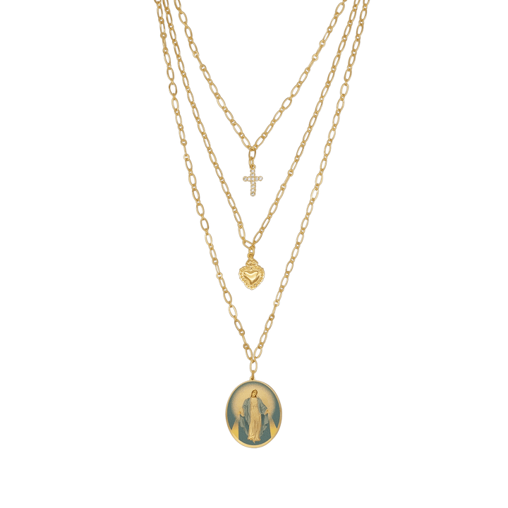MIRACULOUS MEDAL - LAYERED NECKLACE