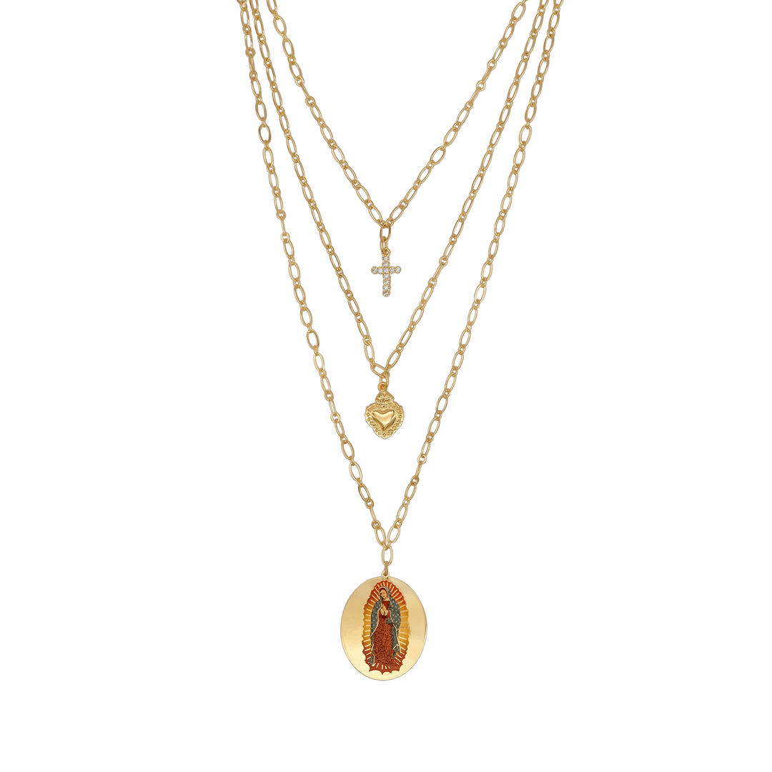 OUR LADY OF GUADALUPE - LAYERED NECKLACE