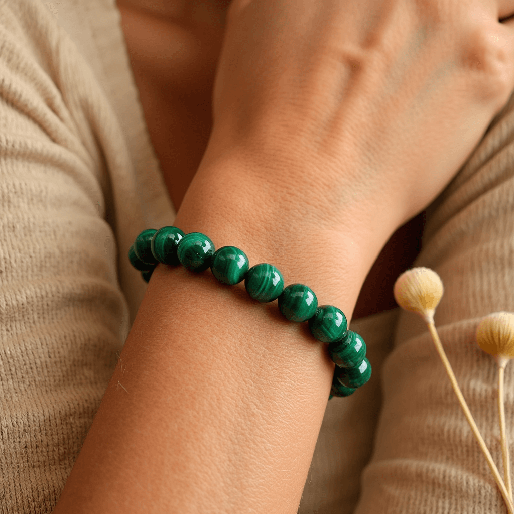 "Renewal" Bracelet in Malachite