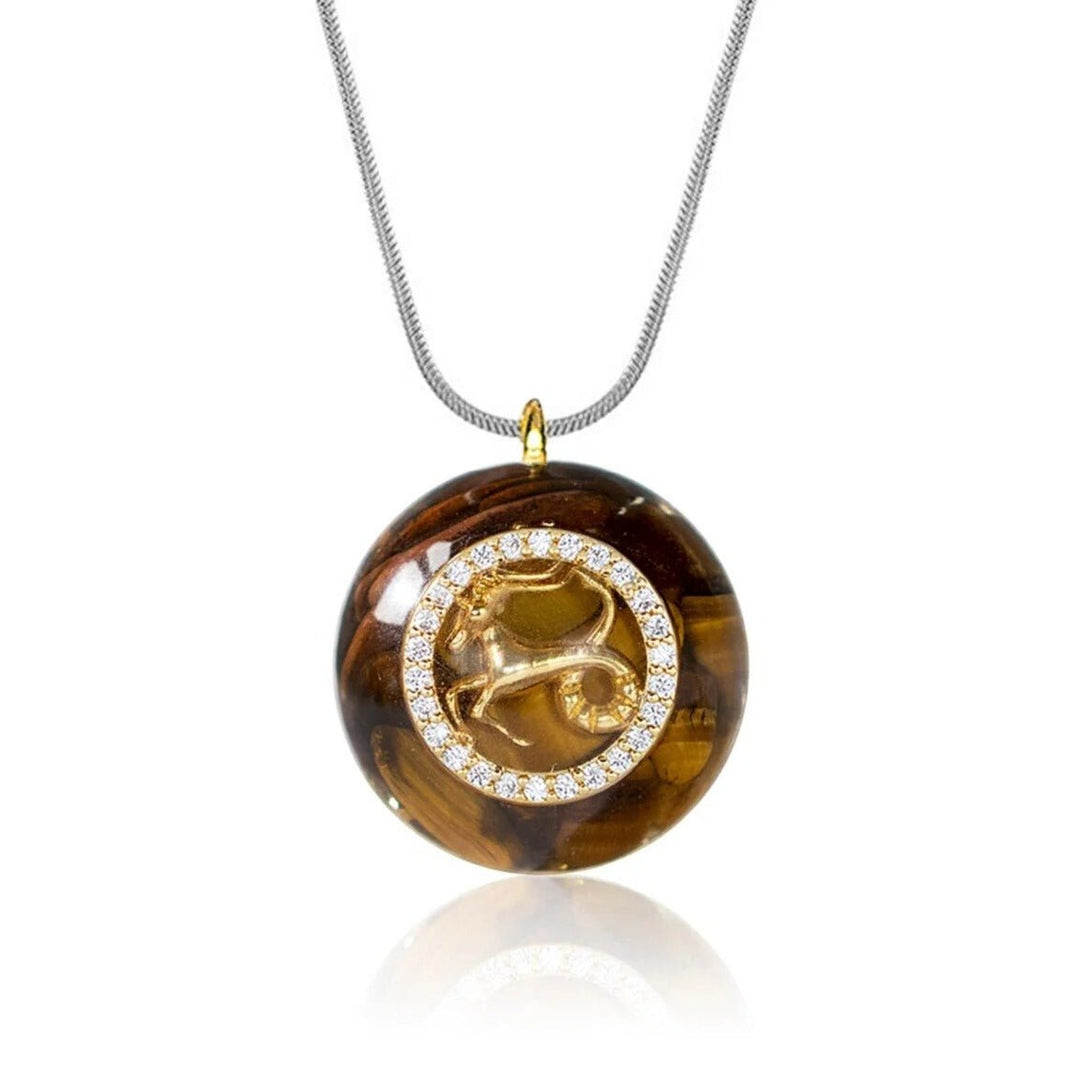 Orgonite Pendant "Astrological Sign" in Stone Chips