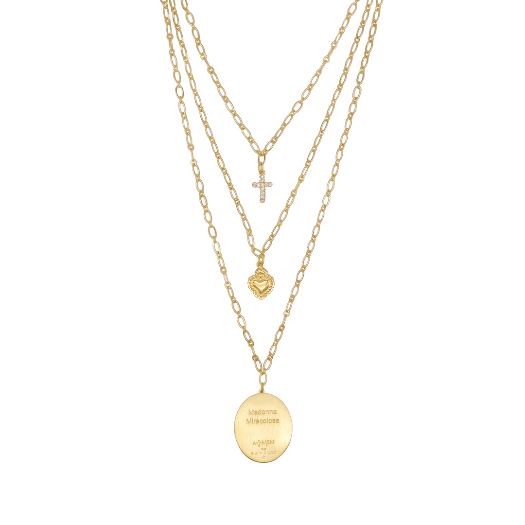 MIRACULOUS MEDAL - LAYERED NECKLACE
