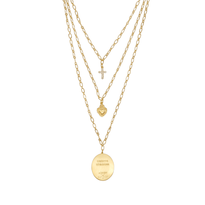 MIRACULOUS MEDAL - LAYERED NECKLACE