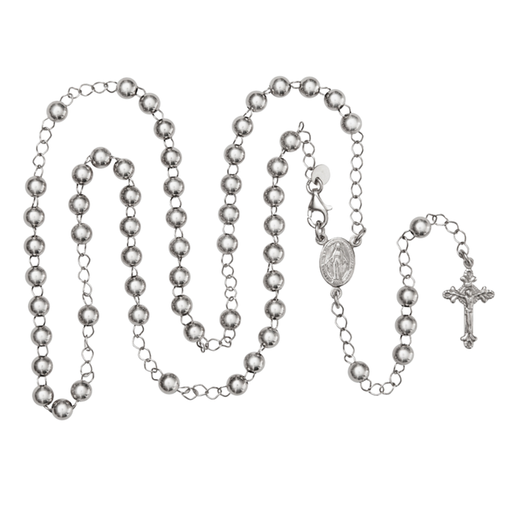 ROSARY NECKLACE - SILVER