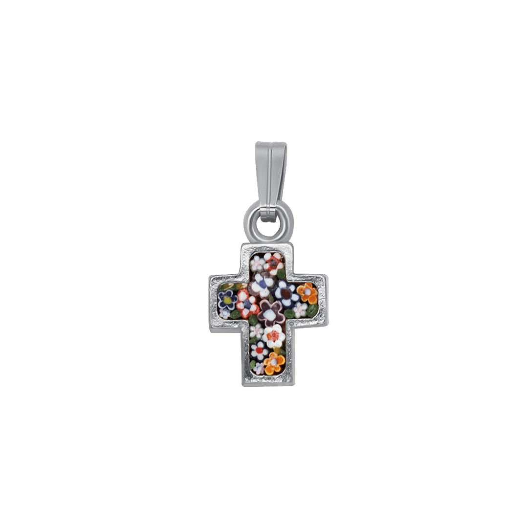 CROSS PENDANT - MICROMOSAIC JEWELRY - METAL