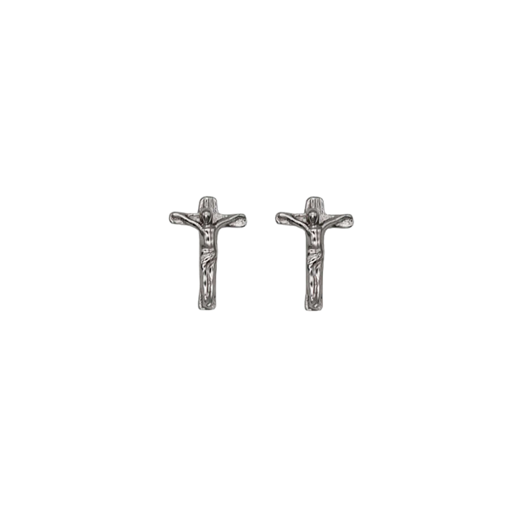 CRUCIFIX - EARRINGS - SILVER