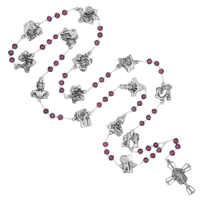 STATIONS OF THE CROSS - ROSARY - METAL